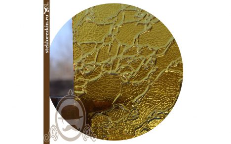 Листовое стекло рифлёное рельефное «Дельта» | «Сузорье» (Золотое) www.zerkaland.ru