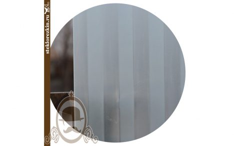 Листовое стекло рифлёное рельефное «Флутс» (Бесцветное, Матовое) www.zerkaland.ru