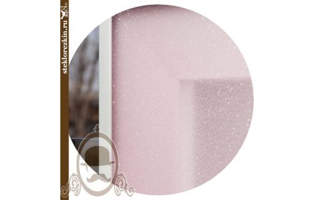 Листовое стекло с плёнкой "Иней крисалл" (Розовое) www.zerkaland.ru