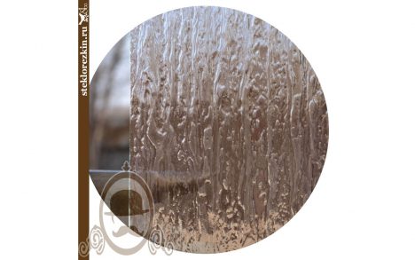 Листовое стекло рифлёное рельефное «Водопад» (Бронзовое) www.zerkaland.ru
