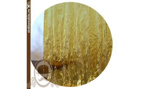 Листовое стекло рифлёное рельефное «Водопад» (Золотое) www.zerkaland.ru