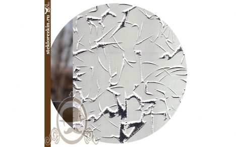 Листовое зеркало узорчатое «Колотый лёд» (Серебряное) www.zerkaland.ru